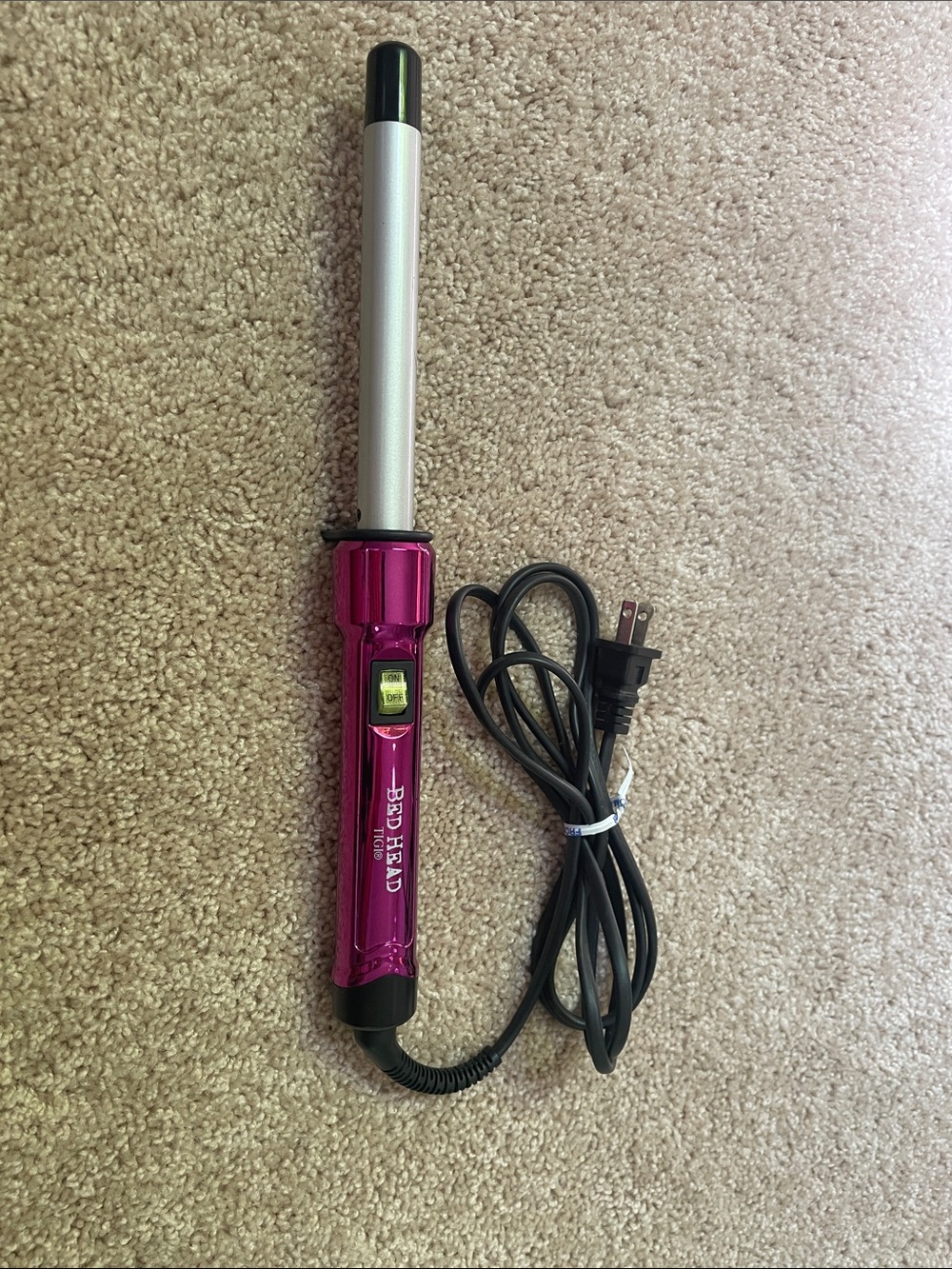 BedHead Hot Pink and Silver 1" Styling Wand